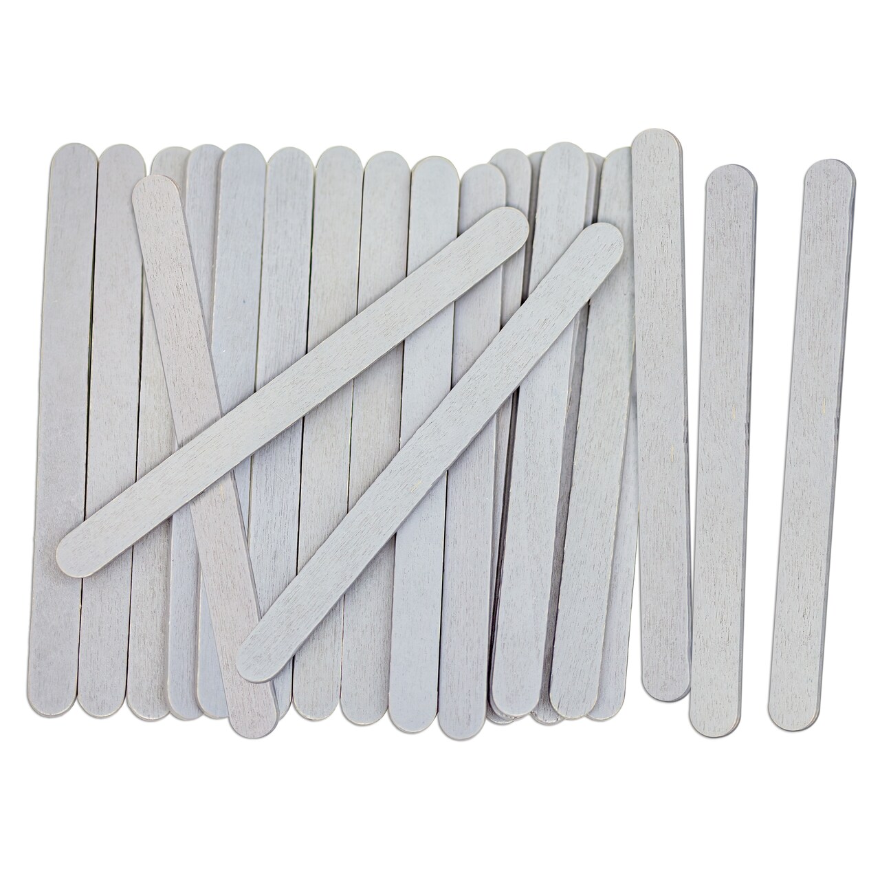 CraftySticks Colored Wood Craft Sticks 4.5 Inch, Red Orange Yellow Green Blue Purple White Black Pink Brown Popsicle Sticks